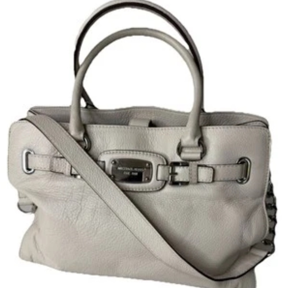 Michael Kors White Leather Tote